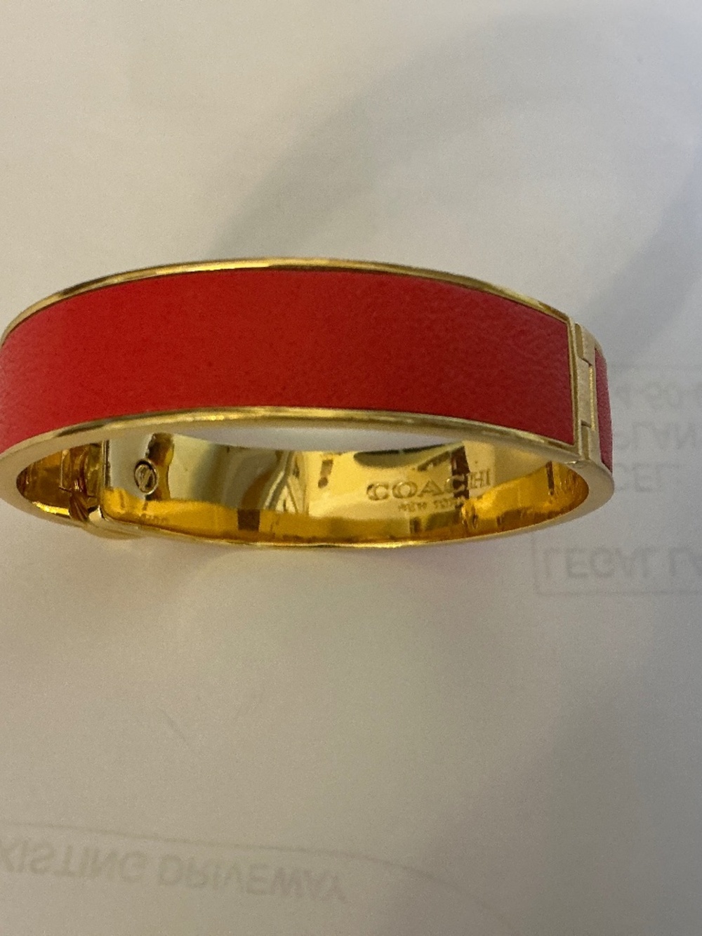 Coach bangle bracelet